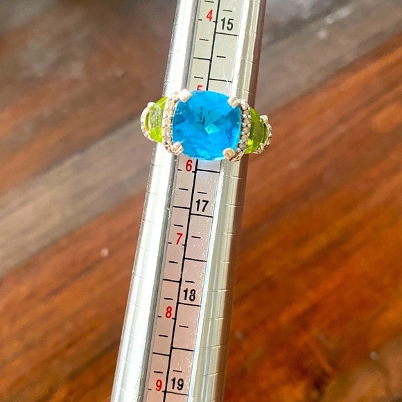Jewelry - Topaz and Peridot Sterling Ring